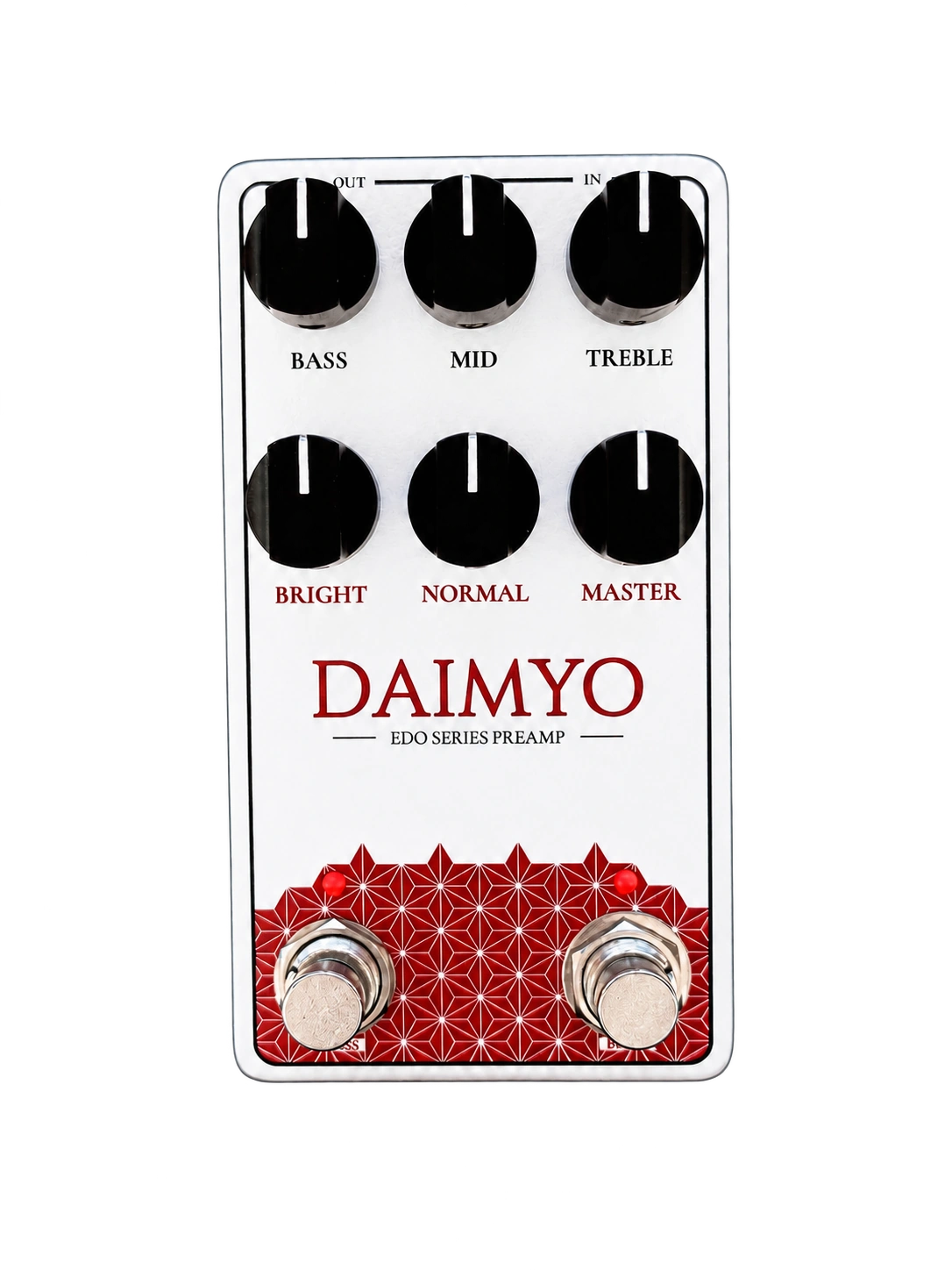 Kaizen Effects Daimyo gitáreffekt-pedál, elölnézet